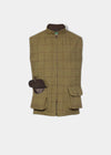 Rutland Men's Tweed Waistcoat In Lichen