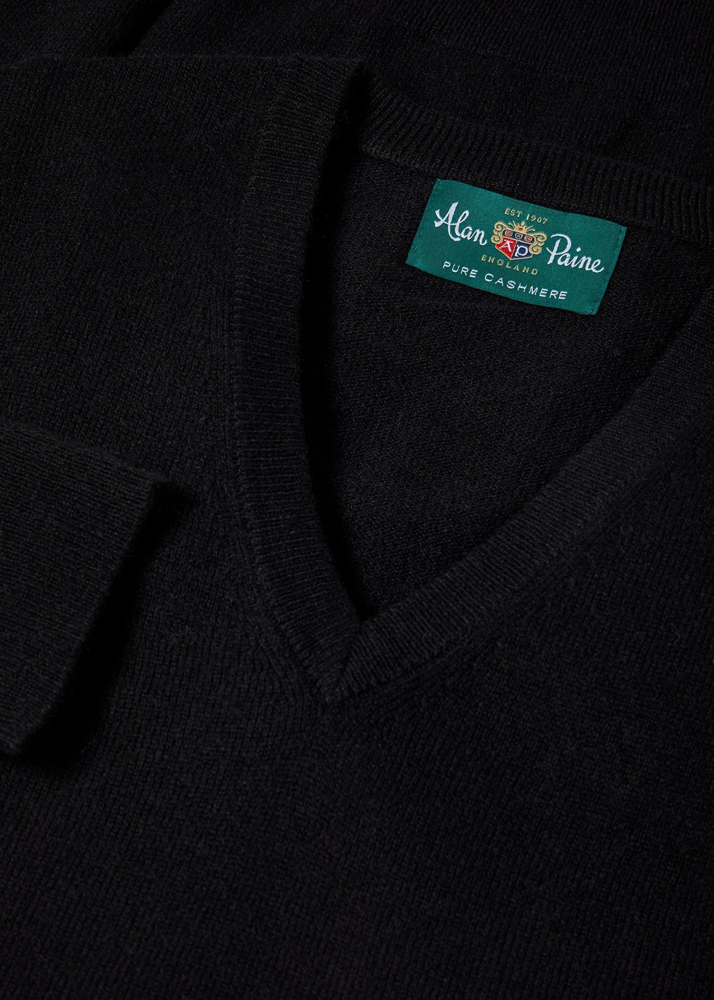 Mens Cashmere Jumper Black