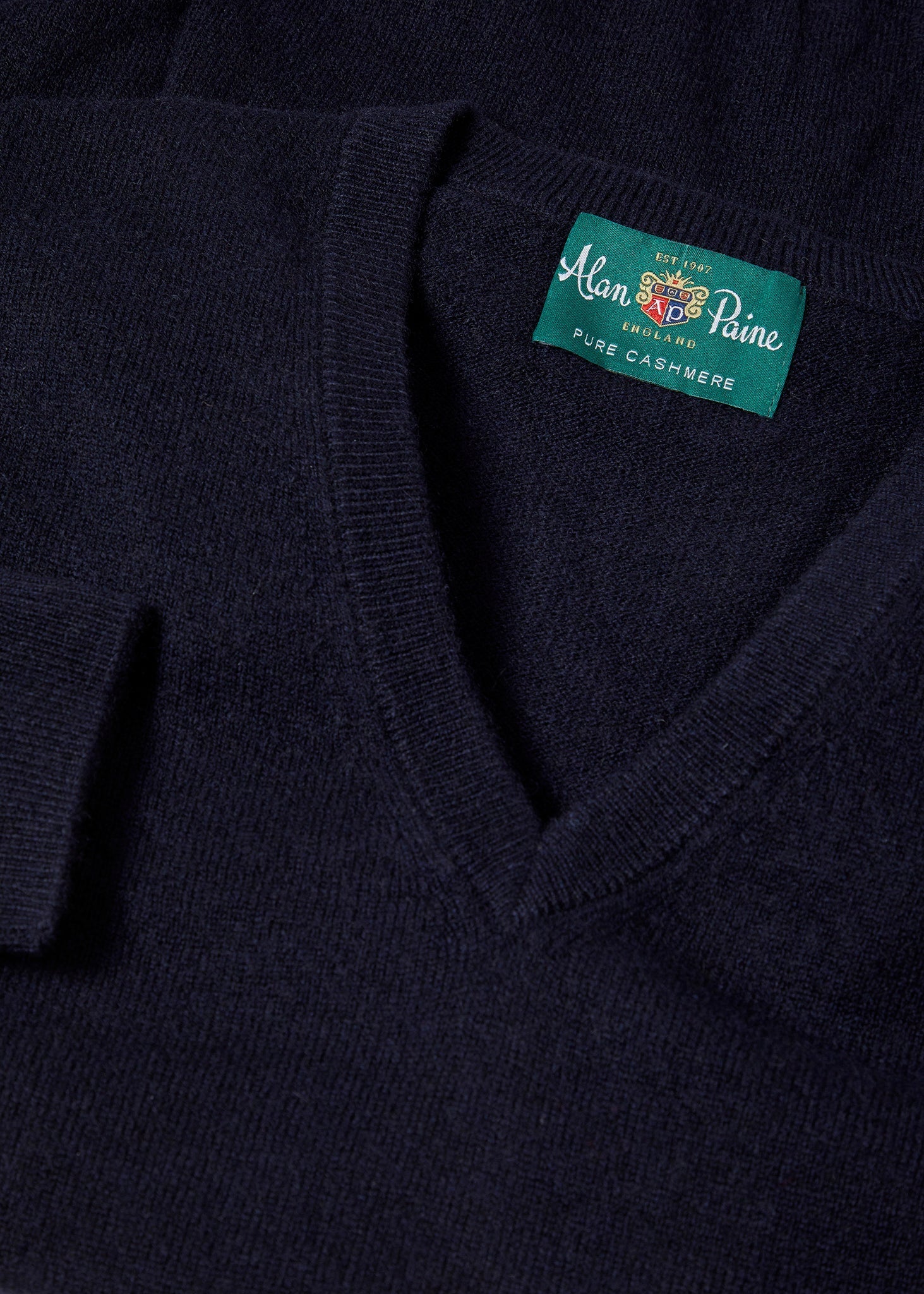 Mens Cashmere Jumper Navy