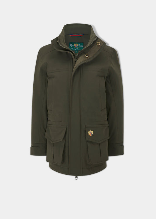 Lockwood Children's Coat In Olive - Shooting Fit